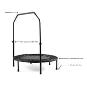 Athletic Works 40 Foldable Mini Trampoline with Adjustable Handle