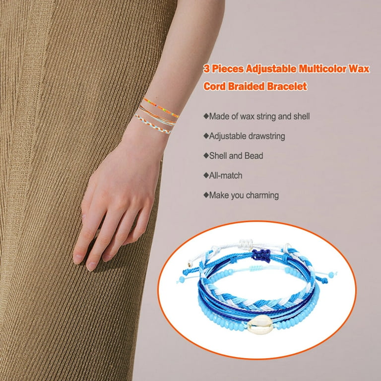 Waterproof Wax Cord Bracelets - Durable & Fashionable