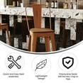thumbnail image 6 of Flash Furniture Carly Commercial Grade 30" High Orange Metal Indoor-Outdoor Barstool with Back with Teak Poly Resin Wood Seat, 6 of 13