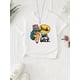 thumbnail image 1 of Girls' Bruh We Back to School ' Graphic Printed Short Sleeve T-Shirt - Casual Knit Top with Round Neck, Summer Wear, 1 of 6