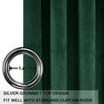 thumbnail image 3 of SMILETIME Velvet Curtains with Grommet, Thermal Insulated Super Soft Privacy Noise Reducing Light-Filtering Velvet Curtains for Living Room, 2 Panels, 3 of 7