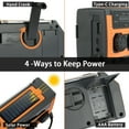 thumbnail image 2 of Emergency Solar Power  Emergency Solar Power  Hand Crank  Dynamo Generator 5000mAh Phone Charger Bank Flashlight AM//WB NOAA Weather, 2 of 8