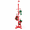 Red, variant on Green Wooden Christmas Stocking Holder Stand For Floor With 10 Hooks
