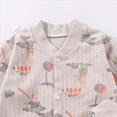 thumbnail image 5 of 6-9 Months Unisex Newborn Fall Winter Cartoon Printed Romper,Full Snap Front Bodysuit,Thermal Soft Cotton Long Sleeve Baby Jumpsuit for Infant 3 6 9 12 18 Months,Light Gray, 5 of 7