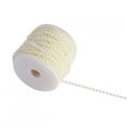 thumbnail image 2 of Rollo de 30 m de perlas artificiales de 5 mm para decoración de bodas, festivales y fiestas, color beige, 2 of 6