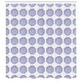 thumbnail image 3 of Yoga Shower Curtain, Hand Drawn Style Watercolor Flowers Frame Nature Inspired Hippie Design, Fabric Bathroom Set with Hooks, 69W X 70L Inches, Mauve Pale Blue and White, by Ambesonne, 3 of 3