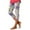 Purple, variant on Utoimkio Capri Pants for Women's Summer Casual Elastic Waist Printed Cropped Beach Pants