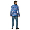 thumbnail image 3 of Suitmeister Christmas Blue Nordic Blazer, 3 of 4