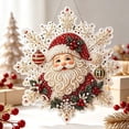 thumbnail image 4 of ZhangC Christmas Pearl Diamond Painting Suncatcher Kit DIY Craft Santa Claus Shape Pre-Assembled Metal Chain 3D Mixed-Sized Pearl Beads, 4 of 6