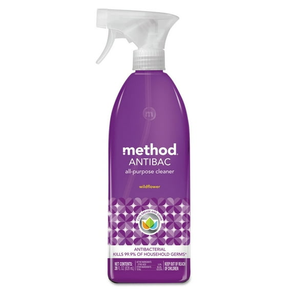 Method Antibac All-Purpose Cleaner Wildflower 28 oz Spray Bottle 8/Carton 01454