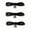 Black-3Pairs, variant on Elastic Round No-Tie Shoelaces with Metal Lock, 3 Pairs, 40"