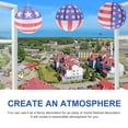 thumbnail image 2 of LEEYNEER 6 Pcs American Flag Lantern Decorations Fairy Lights Battery Operated Mini Lanterns Paper, 2 of 8