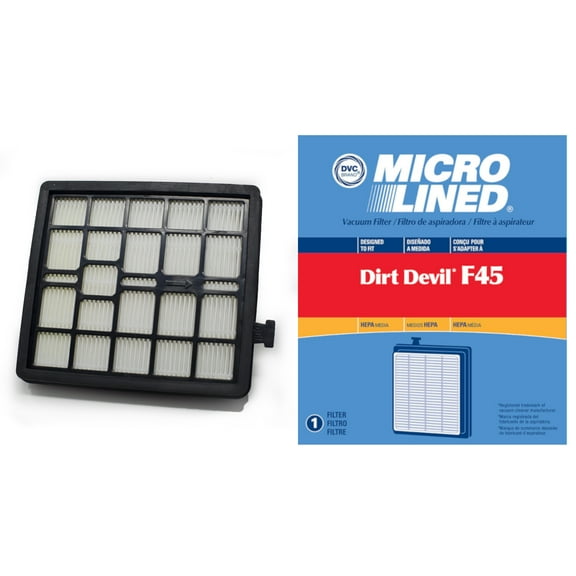 DVC Micro-Lined Replacement Filter 2-KQ0107-000 Royal/Dirt Devil F45 Canister Vacuum HEPA - 1 Filter