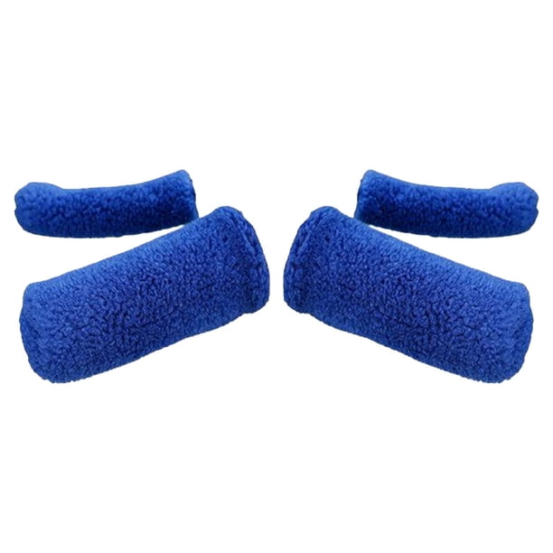 Lot De 2 Poignées De Guidon De Vélo – Antidérapant, Verrouillage, En PP/TPR, Alliage Alu, Noir/bleu/orange