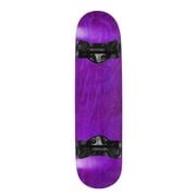 Softrucks Skateboard Indoor Practice Complete 8.0" Black Trucks, Stained Purple
