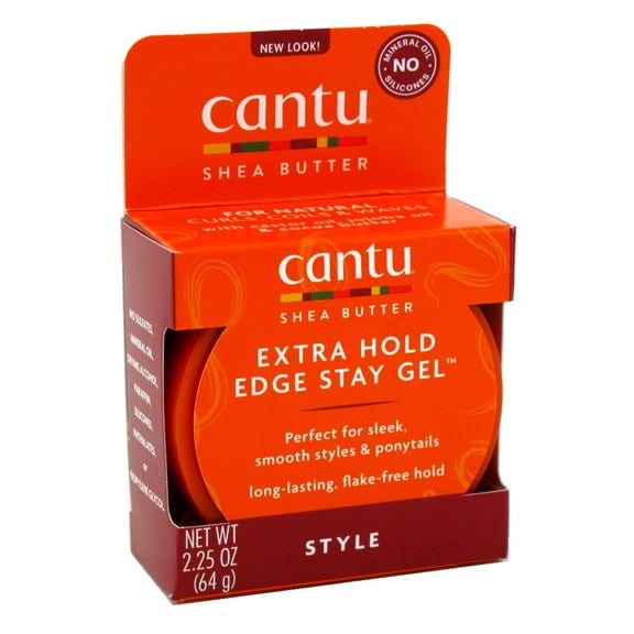 Cantu Shea Butter Edge Stay Gel Extra Hold 2.25oz (Pack of 3)