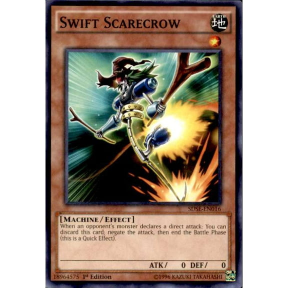 YuGiOh Synchron Extreme Structure Deck Common Swift Scarecrow SDSE-EN016