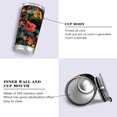 thumbnail image 2 of 20oz Stainless Steel Tumbler with Straw, Double Wall Insulated Travel Tumbler Black Panther in The Jungle, 2 of 7