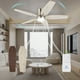 thumbnail image 1 of Vagizm Ventilador de Techo Empotrado de 42 Pulgadas con Luz - Ventilador de Techo Moderno de 5 Aspas para Sala de Estar y Recámara - Motor CC Silencioso - Función Reversible - Tono Madera Clara, 1 of 8