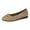 Khaki, variant on Women's Knitted On Ballet Breathable Comfort Flexible Low Heel Casual Walking Shoes