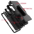 thumbnail image 3 of For Samsung Galaxy A23 5G 2022 6.6" Case, Heavy Duty Rugged Defender Case with [Belt Clip Holster] [Built in Screen Protecotr], Shockproof Full Body Protection Kickstand Cover, Black, 3 of 8