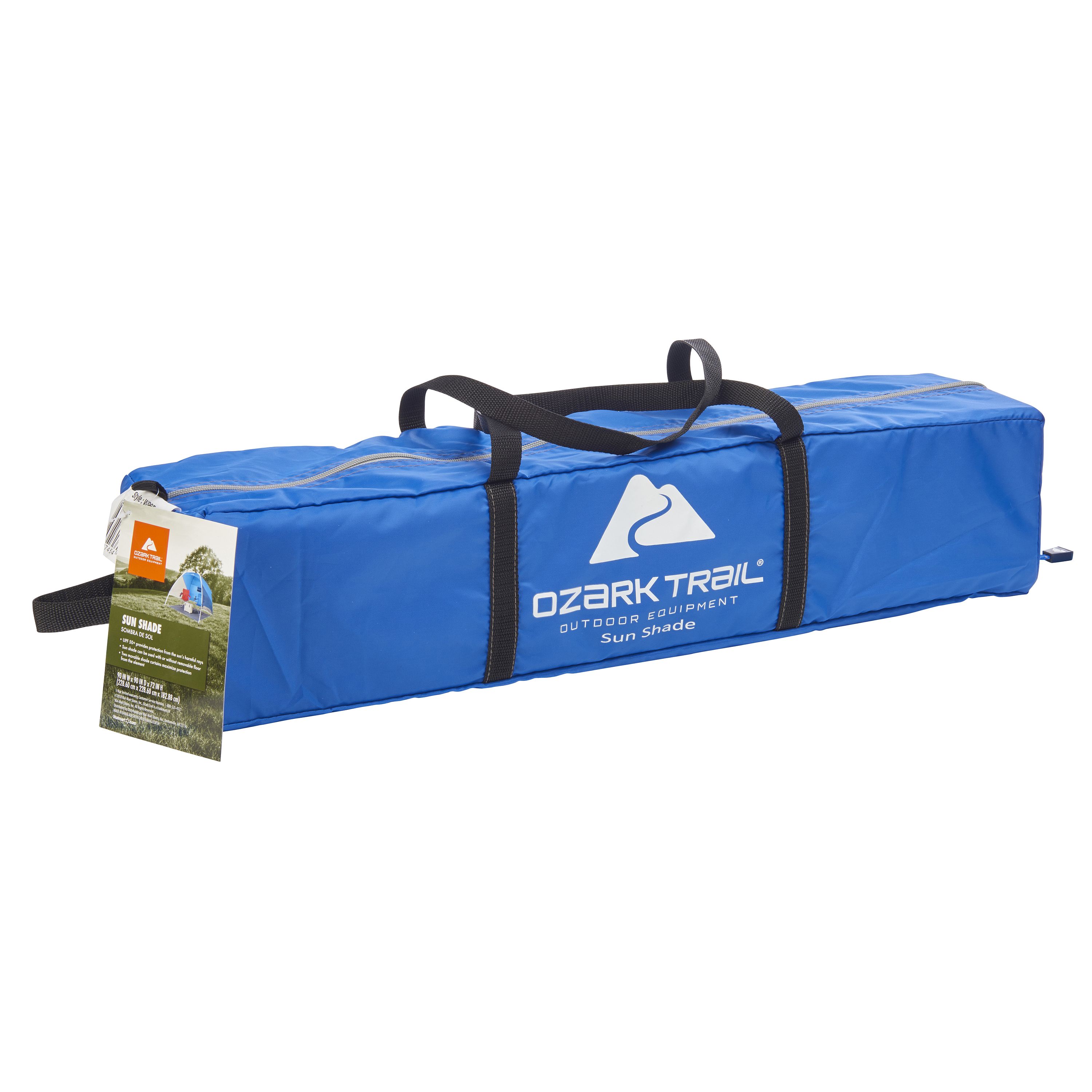Ozark Trail Sand Island 7.5' x 7.5' Sunshade Beach Tent, with UV Protection and Hidden Pocket