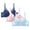 Sky Blue, variant on cfhntfmh 3pc Lace Bras for Women Plus Size Push up Bralettes with No Underwire Full Coverage Unpadded Bra Floral Everyday Bras