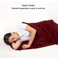 thumbnail image 4 of Super Thick Fleece Sleeping Bag Liner For Camping Travel Backpacking, Multifunctional Blanket With Comfort & Durability, 4 of 8