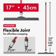 thumbnail image 5 of Tyroler Bright Tools Floor Squeegee 17.7" 100% Silicone Head, 55.1" 4-Part Anti-Rust Aluminum Handle, 5 of 5
