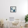 thumbnail image 3 of Stupell Industries Contemporary Brushed Blue & Grey Tones Black Floating Frame Canvas Art, 18 x 18, by Susan Jill, 3 of 7