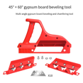 thumbnail image 3 of Plasterboard Quick Cutter, Gypsum Board Hand Plane for Precise Drywall Edge Chamfering At 45°/60° Woodworking Trimmer,1 * Plasterboard Planing Tool,Red, 3 of 6
