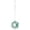 B, variant on Hometravel Flower Shaped Stained Glass Hummingbird Feeder, Hand Painted Polka Dot Glass, Outdoor Garden Feeder with Perch