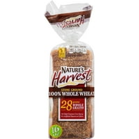Nature's Harvest Stone Ground 100% Whole Wheat Bread 16 oz