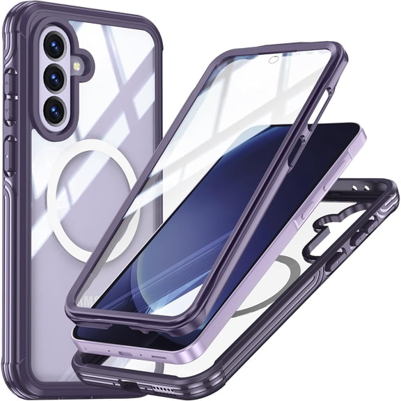 Compatible for Samsung Galaxy A56 5G Phone Case,Heavy Duty Military Grade Shockproof Full-Body Bumper Cover with Built-in Lens & Screen Protector - Dropproof Dustproof Protective Case