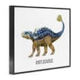 thumbnail image 3 of Stupell Industries Contemporary Ankylosaurus Dinosaur Learning Black Framed Giclee Art, 14 x 11, by Brett Blumenthal, 3 of 8