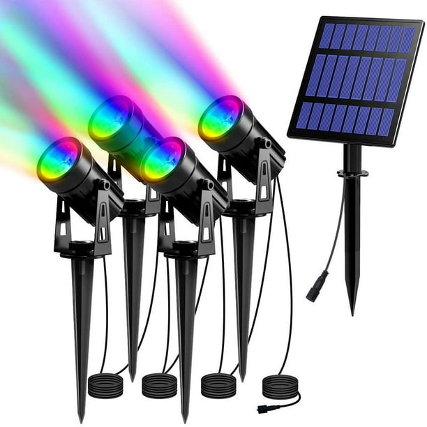Focos solares T-SUN RGB IP65 a prueba de agua para exteriores de 5 W