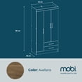 thumbnail image 5 of Ropero de Madera Mobi Muebles Modelo Lavanda Color Avellana, 5 of 5