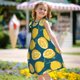 thumbnail image 5 of Fotbe Lemon Vestido de Dormir para Niñas de 3 a 10 Años, Mangas Cortas, Estilo Princesa, Pijama Camisón con Mangas Voladas-Small, 5 of 6