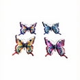 thumbnail image 2 of Metal Butterfly Wall Art Decor 4 Pack, Colorful Hanging Butterfly Sculpture for Indoor Outdoor Garden Yard Patio Fence, Gift for Mom Friend A, 2 of 6