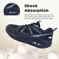 thumbnail image 4 of JOYFON Arch Support Womens Walking Shoes Orthotic Athletic Sneakers for Plantar Fasciitis Foot Pain Relief Tennis Shoes BlackGray Size 7.5, 4 of 7