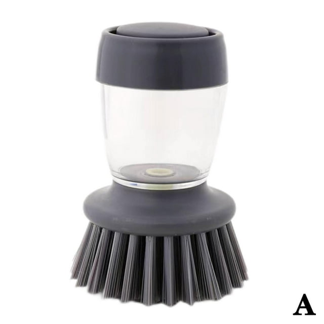 Cepillo para lavar platos de cocina con dispensador de jabón, recambio de fregador líquido de palma H7O4