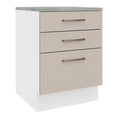 thumbnail image 1 of Mueble de Cocina 60 cm 3 Cajones Blanco/Crema Agata Madesa, 1 of 5