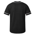thumbnail image 5 of Gfyviroh Toddler Boys Baseball Jersey Short Sleeve Button Down Casual Sports Tee Mesh Patchwork Quick Dry Athletic T-Shirt, 5 of 5