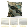 thumbnail image 4 of PRATYUS Throw Pillow Cover Abstract Black Marble Green Malachite Cushion Cover Standard Square Decorative Pillow Cover for Sofa and Bed Double Side Print White, 4 of 5