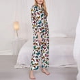 thumbnail image 3 of Naloa Colorful Flying Butterflies Pajamas for Women Set, Womens Pajama Sets, Lounge Sets for Women, 2pjs for Women-XX-Large, 3 of 7