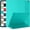 C_Green (with Green Back), variant on iPad Air 1st 2nd 9.7 5th 6th Inch [ Air 1 2 iPad 5 6 ] A1893 A1822 A1566 A1893 A1822 A1566 MD785LL/A MD788LL/A MD786LL/A MD789LL/A MD787LL/A with Soft Silicone Back and Flip Stand Cover - Purple