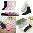 thumbnail image 3 of 3 Pairs Unisex Toe Socks Five Finger Crew Socks Soft Five Toe Socks Soft Fine Toe Socks for Men Women Daily Wear, White, 3 of 8