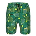 thumbnail image 4 of Naloa Tennis Rackets and Balls Men's Beach Shorts, Surfing shorts, Swim trunks, Quick Dry Swim Trunks for Surfing Beach Fun - Medium, 4 of 9