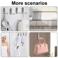 thumbnail image 2 of Ganchos de pared dorados, ganchos de pared resistentes para colgar abrigos, toallas, mochilas y bolsos. Ganchos para toallas de oro cepillado en el baño., 2 of 5