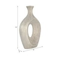 thumbnail image 5 of Elegant Ceramic Vase with Hollow Center for Living Room Decor - Contemporary Flower Vase for Home Decor and Room Display - Sculptural Accent for Bedroom, House, Office and Table - 14", Silver, 5 of 16